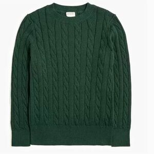 Crewcuts Factory Kids' cable-knit crewneck sweater Green NWOT size large (10-11)